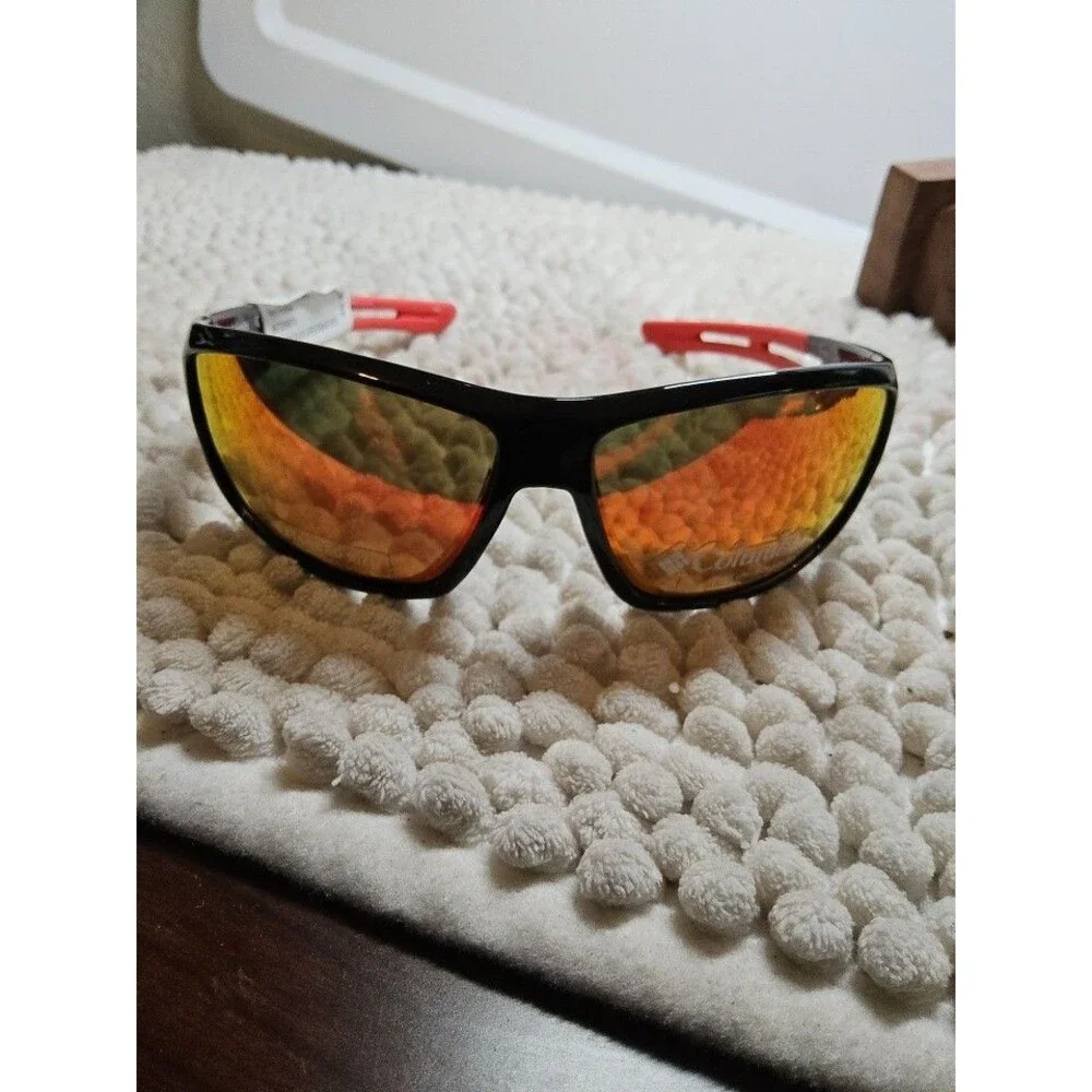 Columbia Extended Size Polarized Sunglasses Matte Black Frame